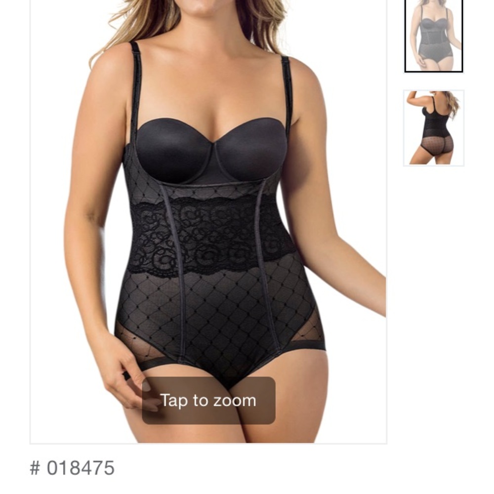 Interlace Tummy Control Bodysuit Size L